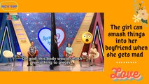 The girl can smash things into her boyfriend when she gets mad