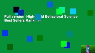Full version  High-Yield Behavioral Science  Best Sellers Rank : #4