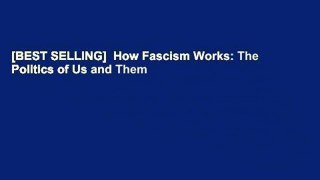 [BEST SELLING]  How Fascism Works: The Politics of Us and Them