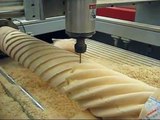 Twisted Newel Posts Engraving CNC Woodworking Router at Omni CNC