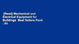 [Read] Mechanical and Electrical Equipment for Buildings  Best Sellers Rank : #4