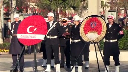 Çanakkale Deniz Zaferi'nin 105'inci yılı törenle kutlandı