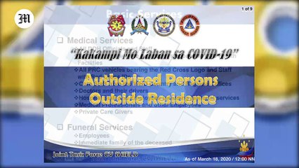 LOOK: Authorized Persons Outside Residence