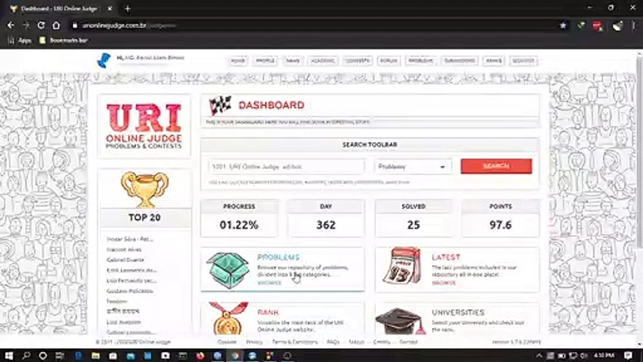 URI Online Judge Problem 1001  Solution - C language
