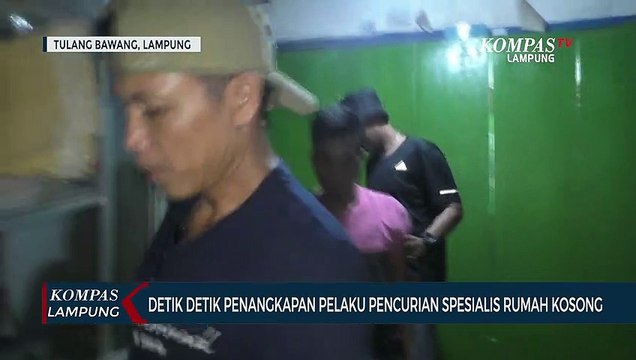 Detik-detik Penangkapan Pelaku Pencurian Spesialis Rumah Kosong
