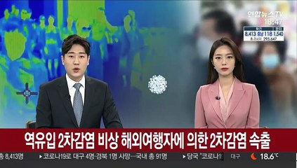 국내 역유입 비상…해외여행자에 의한 2차감염 속출