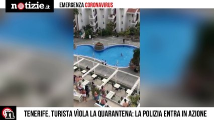 Coronavirus, scappa dalla quarantena per fare bagno in piscina a Tenerife: arrestata | Notizie.it