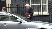 Boris Johnson departs for PMQs