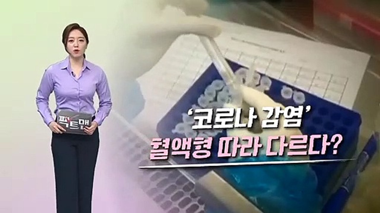 [팩트맨]코로나 감염에 O형 강하고, A형 약하다?