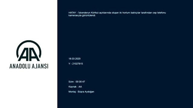 İskenderun Körfezi'nde hortum oluştu - HATAY
