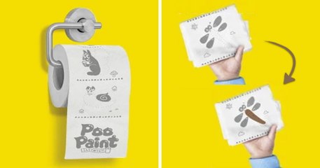 Download Video: PooPaint : le papier toilette qui vous permet de jouer les artistes aux WC