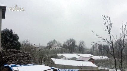 Yüksek kesimlere kar yağışı başladı