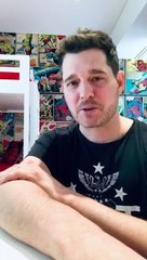 El mensaje de Michael Bublé, en carentena desde el cuarto de sus hijos: "Todos tenemos miedo"