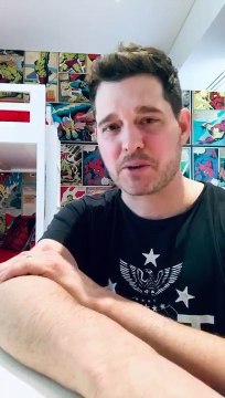 El mensaje de Michael Bublé, en carentena desde el cuarto de sus hijos: Todos tenemos miedo