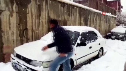 Başkale mart ayında beyaza büründü