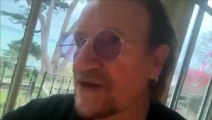U2 grubunun solisti Bono'dan koronavirüsle mücadele edenlere şarkılı destek