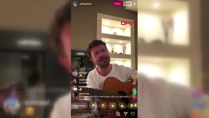 YALIN'DAN EVDEN ÇIKAMAYAN HAYRANLARINA KONSER