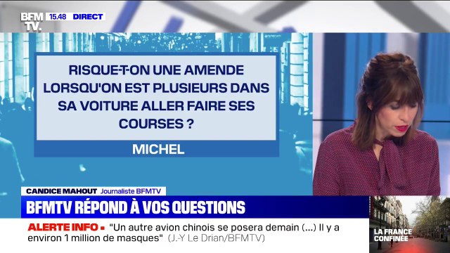 Risque-t-on une amende lorsqu'on est plusieurs dans sa voiture pour aller faire des courses ? BFMTV répond à vos questions