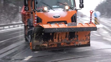 Bolu Dağı’nda kar yağışı