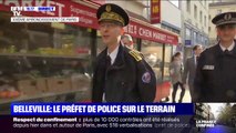 Le préfet de police dans le quartier de Belleville à Paris pour faire respecter les mesures de confinement