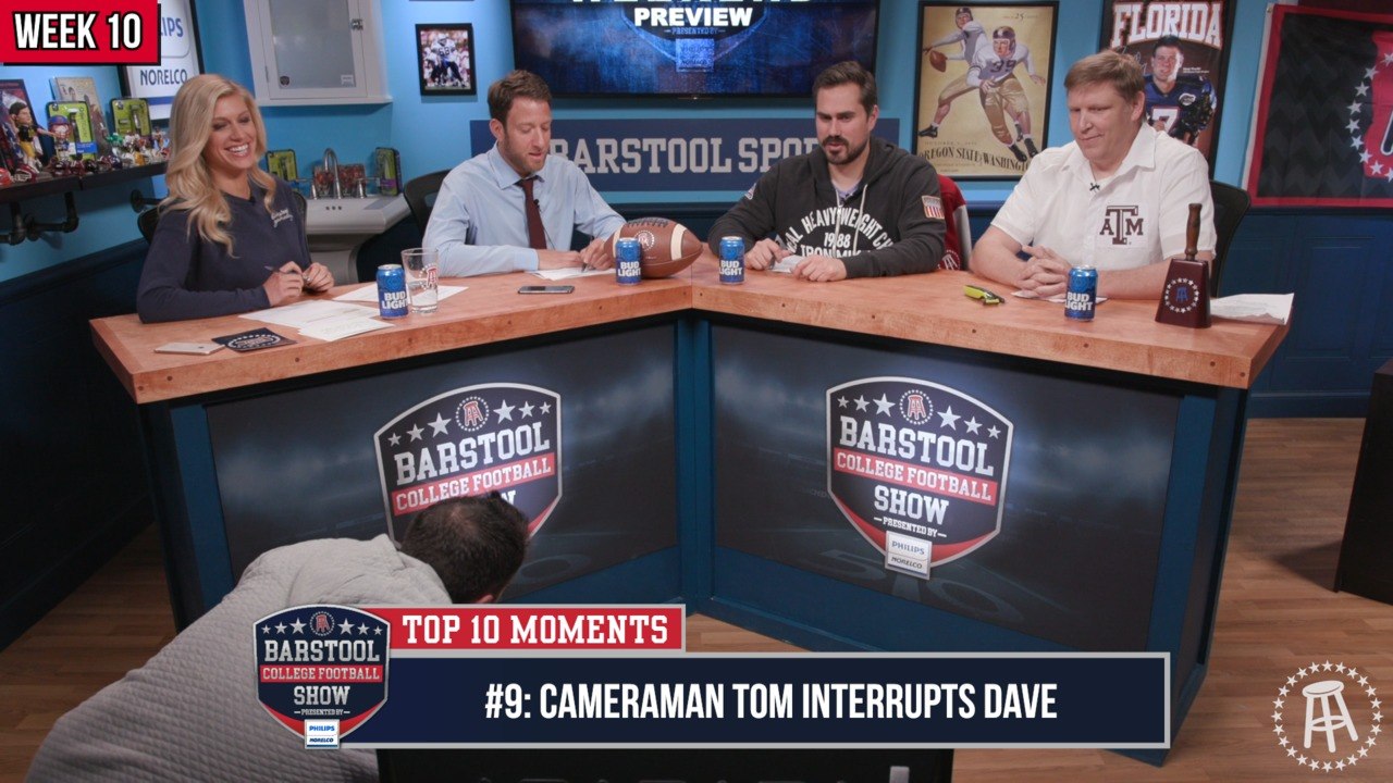 CFB Top 10 Moments: Dave Portnoy Gets Very Distracted By A Camera Guy (#9)