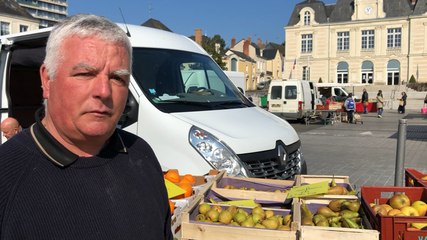 La vie au marché, un jour de confinement
