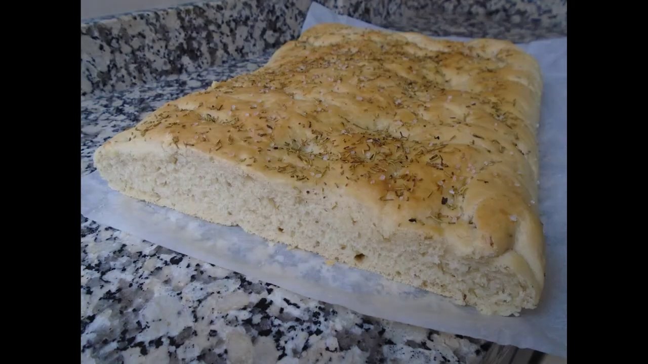 Garlic and rosemary focaccia