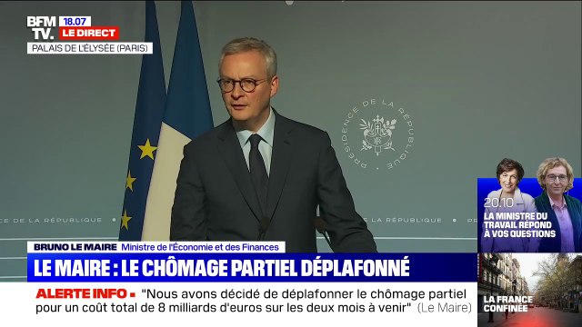 Pour Bruno Le Maire, la crise du coronavirus est un choc violent pour l'économie