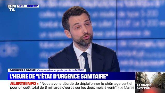 Pour Fabrice Le Saché (Medef), il est extrêmement important d'avoir des mesures d'ampleur pour les entreprises
