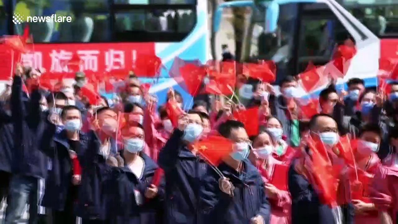 Emergency medical workers return home from Wuhan as coronavirus begins to subside in Chinese city
