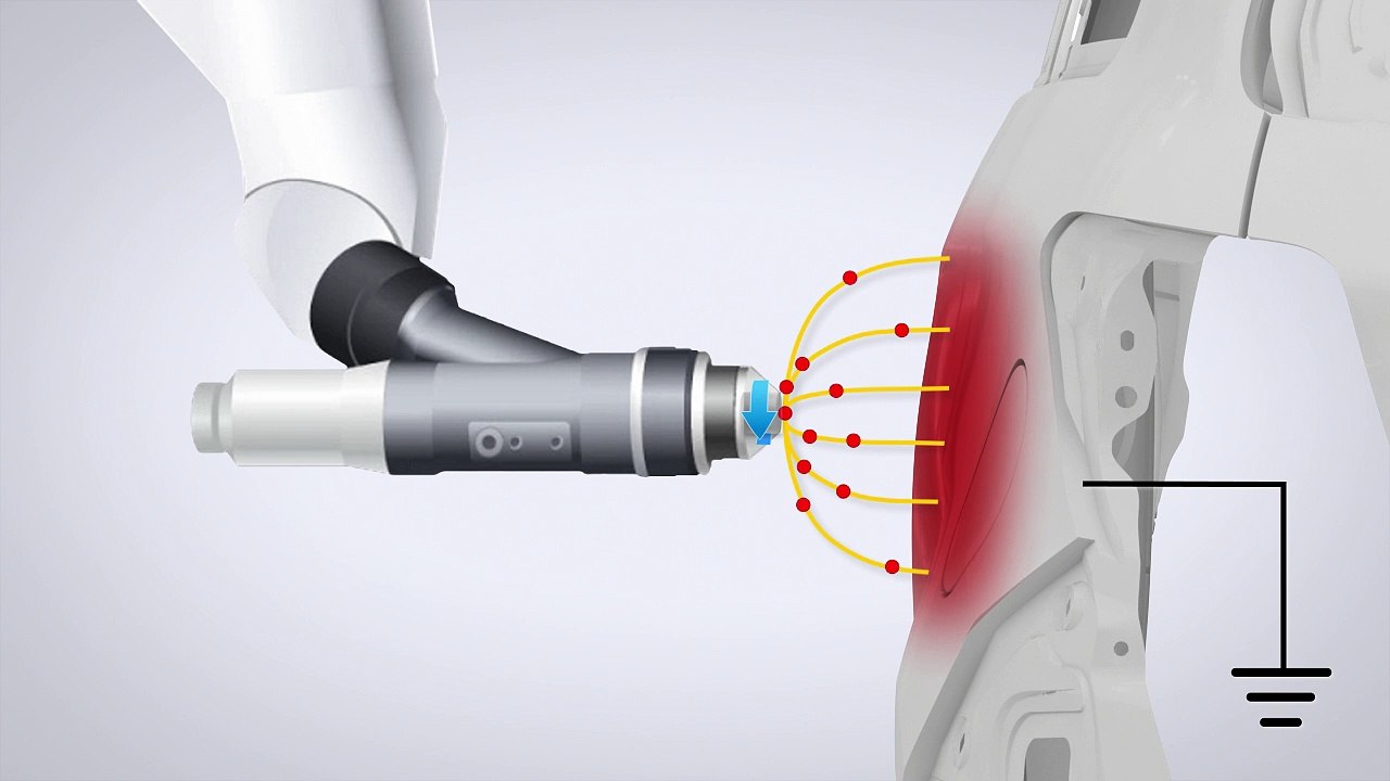 Un pulvérisateur de peinture sans air Toyota qui favorise la baisse des émissions de CO2
