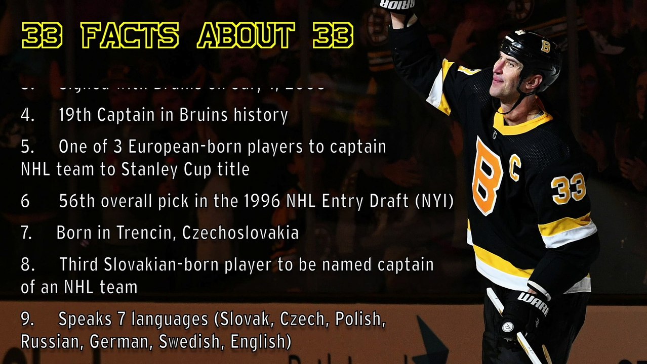 33 Facts About No. 33 Zdeno Chara