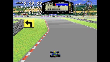 #Gameplay Exhaust Heat (Snes) #6 - Correndo os GP's da Franca e da Belgica
