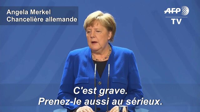 Allemagne : le coronavirus, plus grand défi depuis la Deuxième guerre mondiale , dit Merkel