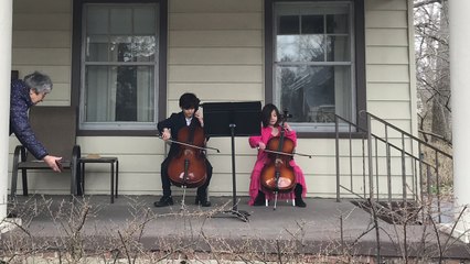 Kids Perform Concert For Elderly Neighbor