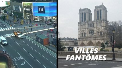 Le coronavirus donne un air de ville fantôme à ces métropoles