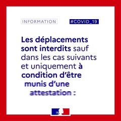 CORONAVIRUS - Les mesures de confinement