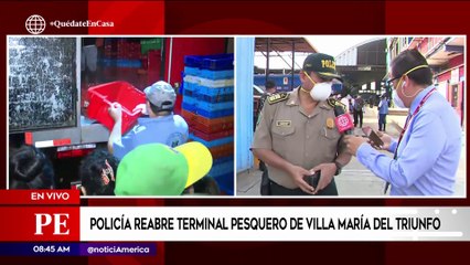 Primera Edición: Policía reabrió Terminal Pesquero de Villa María del Triunfo