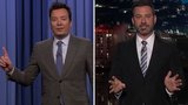 Jimmy Fallon, Jimmy Kimmel Film From Home, Make Quarantine Jokes | THR News