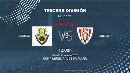 Previa partido entre Andratx y Santanyi Jornada 29 Tercera División