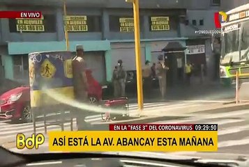 Estado de emergencia: así luce la avenida Abancay en el tercer día de aislamiento