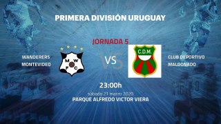 Previa partido entre Wanderers Montevideo y Club Deportivo Maldonado Jornada 5 Apertura Uruguay