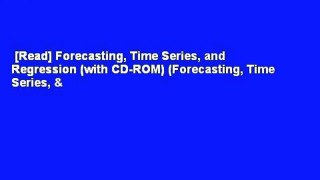[Read] Forecasting, Time Series, and Regression (with CD-ROM) (Forecasting, Time Series, &