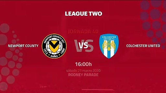 Previa partido entre Newport County y Colchester United Jornada 40 League Two