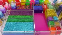 Mixing Slime Glitter How To Play And Learn Colors Case Water Clay Surprise Eggs Toys For Kids
