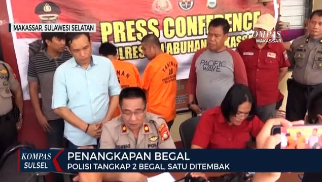 Door!! 2 Begal Sadis Dimakassar Ditembak Polisi