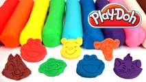 Learn Colors with fun Cartoon Character Play-Doh Molds-