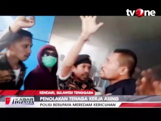 Unjuk Rasa Warga Kendari Tolak TKA Ricuh