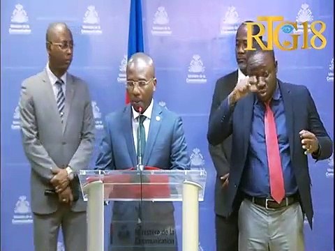 Claude Joseph Minis Afè etranjè a prezante mezi ki pran nan kad sansibilizasyon kap fèt kont Corona