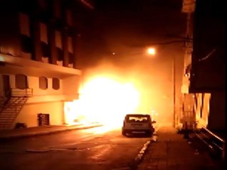 Beylikdüzü'nde otel alev alev yandı